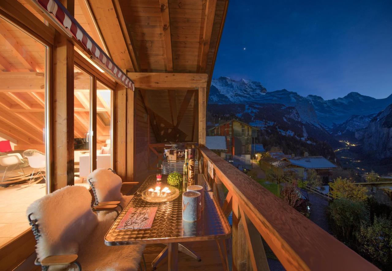 Chalet Rose Penthouse Wengen Exterior foto