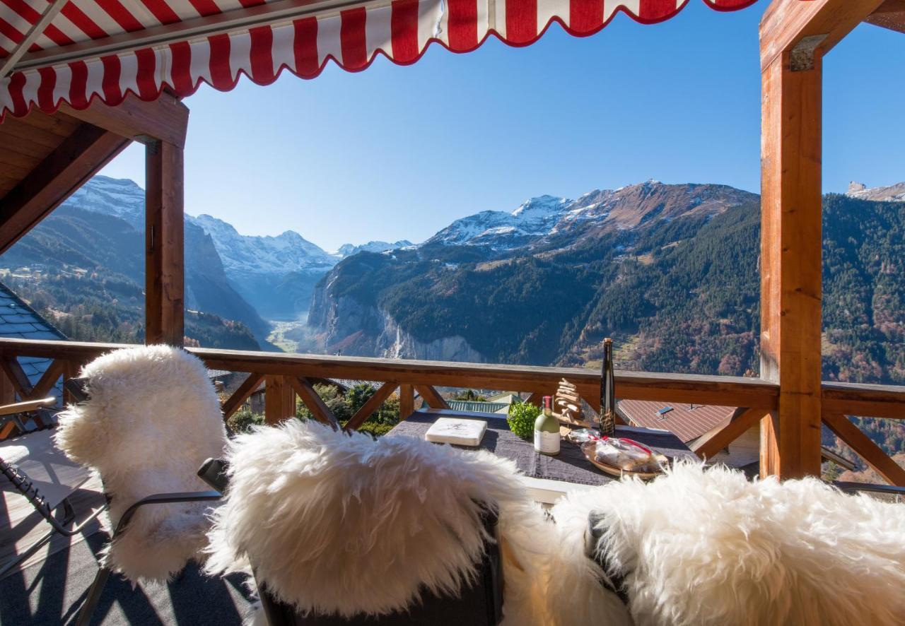 Chalet Rose Penthouse Wengen Exterior foto