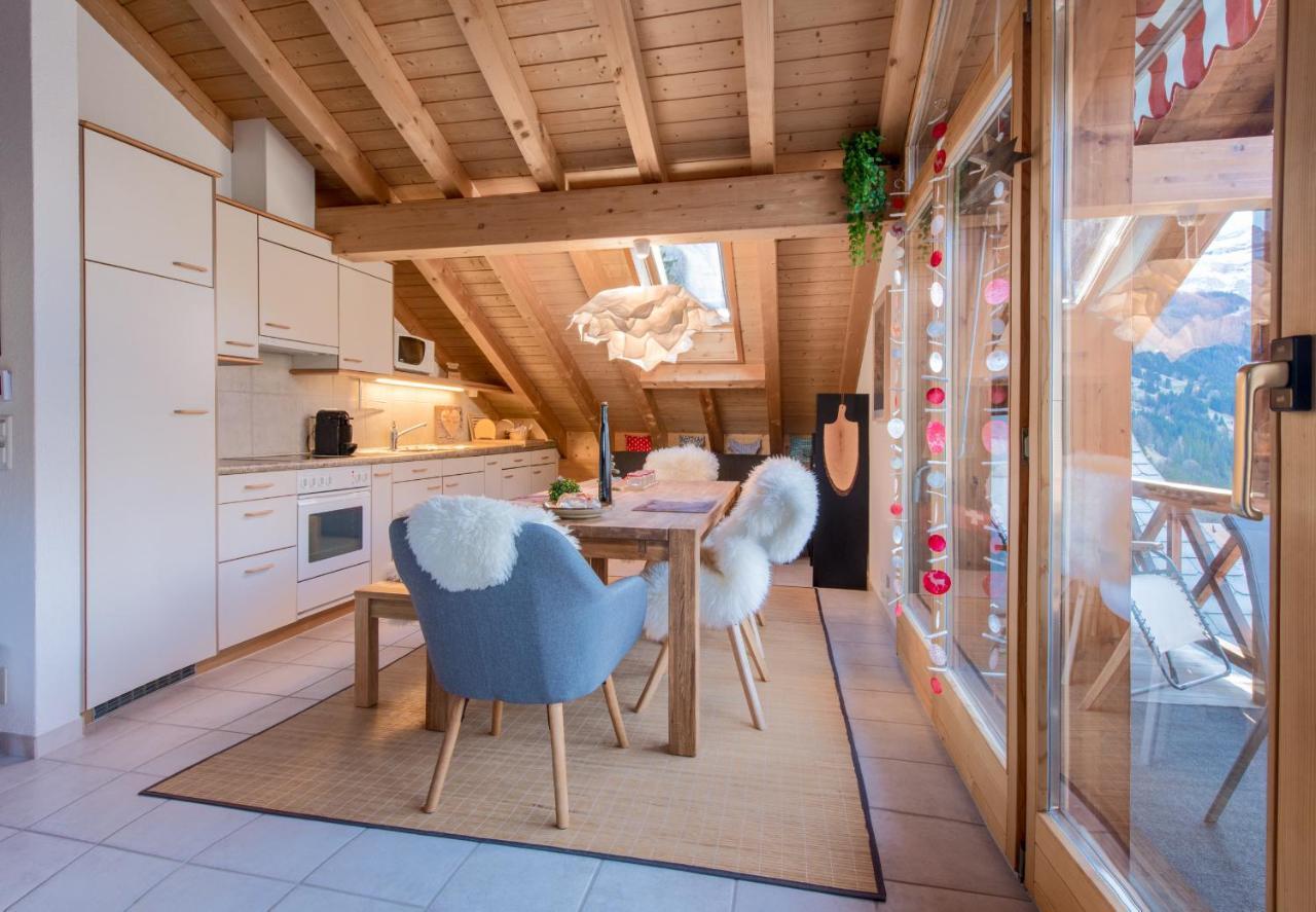 Chalet Rose Penthouse Wengen Exterior foto