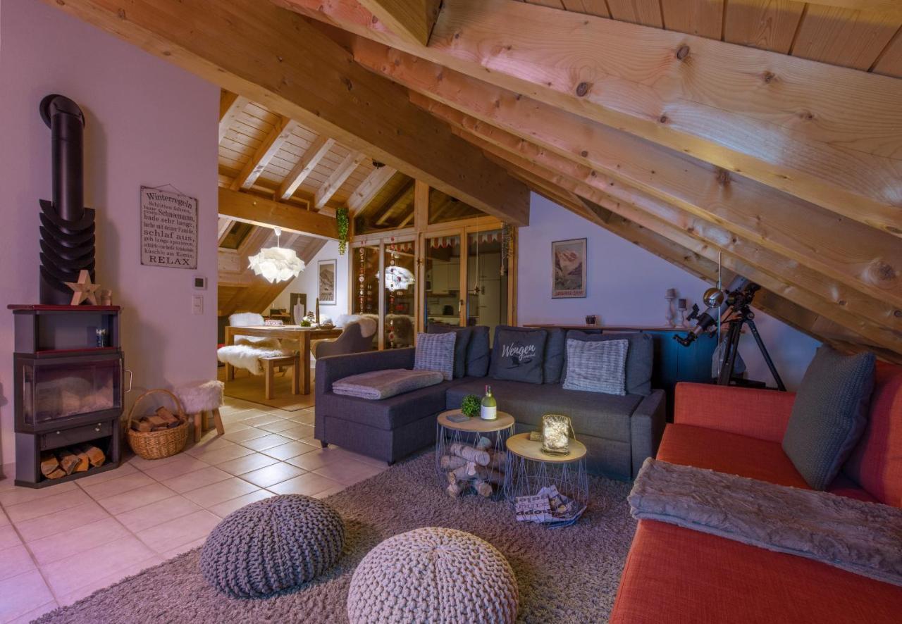 Chalet Rose Penthouse Wengen Exterior foto